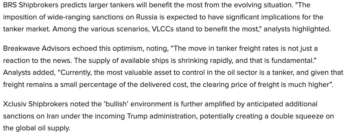 DanBuk4's tweet photo. "#Breakwave Advisors echoed this optimism, noting, “The move in tanker #freight rates is not just a reaction to the news.... [It] is fundamental" https://t.co/zjrKSyU2Z8 $BWET @chigrl @DryBulkETF @Tony_BATtista @mercoglianos @paulmotty @johnkonrad @gCaptain @typesfast @christankerfund @TopTradersLive