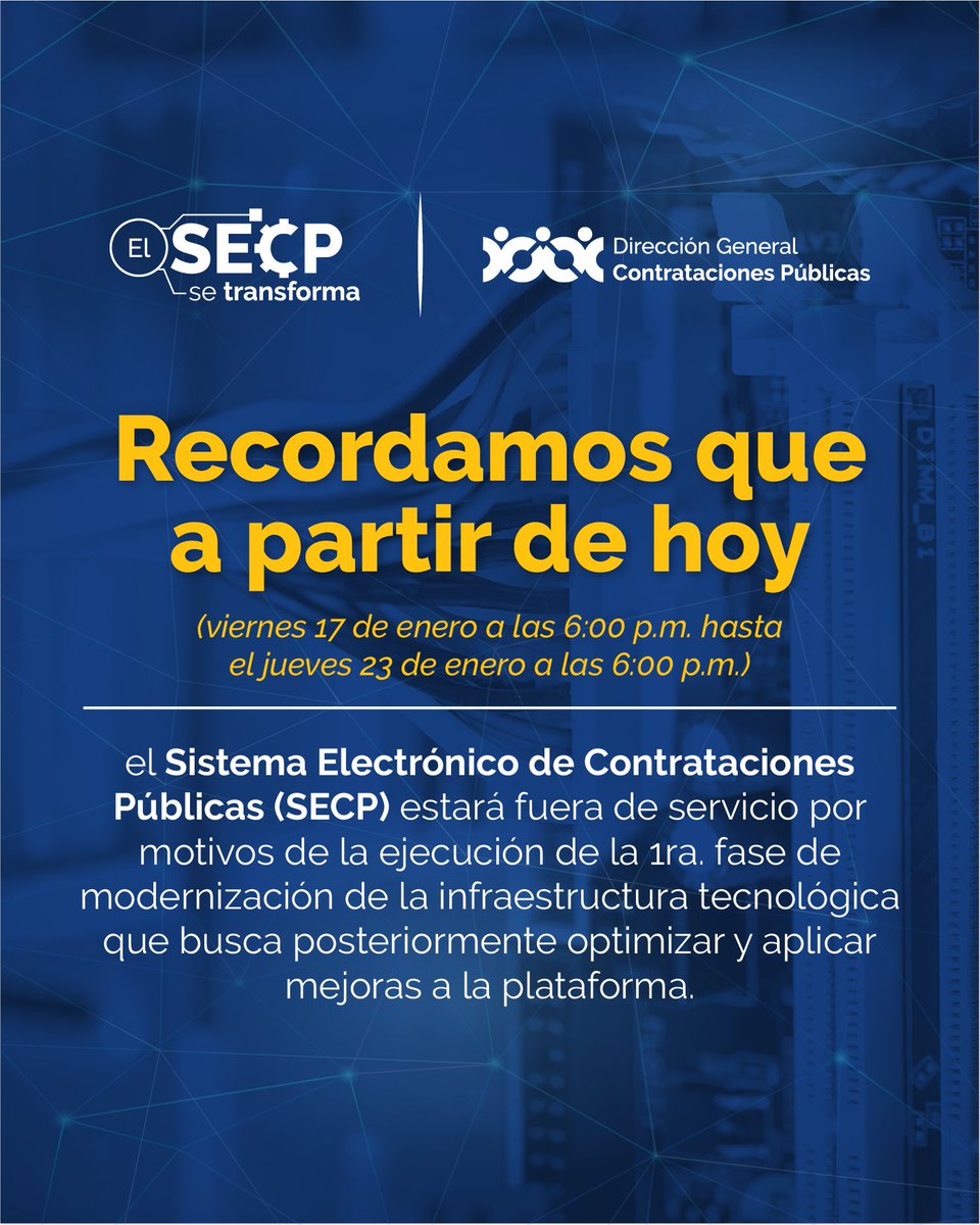 ComprasRD's tweet photo. ¡Trabajamos en la modernización del Sistema Electrónico de Contrataciones Públicas!

#ElSECPSeTrasforma #ComprasDO https://t.co/ByZixr82Wh