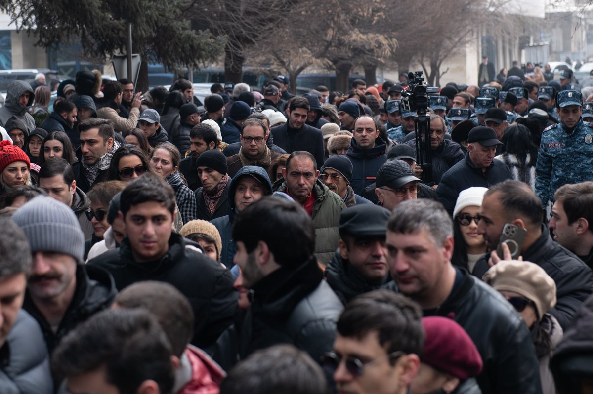 David Ghahramanyan (@davidphotograp6) on Twitter photo Protest action for the release of #Armenian hostages that held in #Baku in front of the <a href="/UN/">United Nations</a> office in Armenia and the Ministry of Foreign Affairs, demanding that international organizations and RA authorities undertake actions for the release of prisoners.
#FreeArmenianHostages Protest action for the release of #Armenian hostages that held in #Baku in front of the <a href="/UN/">United Nations</a> office in Armenia and the Ministry of Foreign Affairs, demanding that international organizations and RA authorities undertake actions for the release of prisoners.
#FreeArmenianHostages