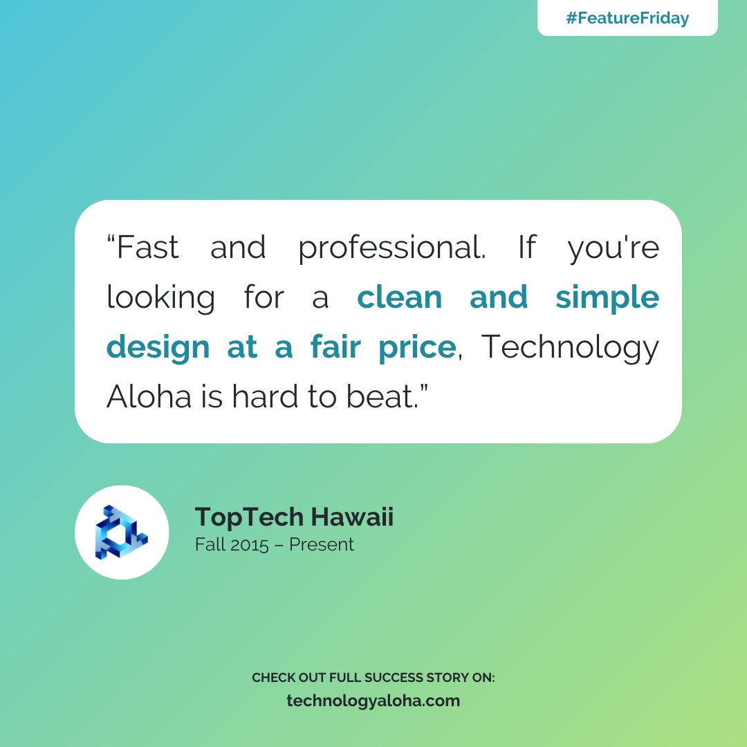 TechnologyAloha's tweet photo. We’re incredibly grateful for our clients who’ve been with us on this digital journey. 💻✨

Your trust and loyalty fuel our passion. Here’s to many more years of partnership! 🤝 

View our portfolio: https://t.co/BbqQfZHLRz

#ClientLove #Gratitude #WebDesign https://t.co/lyuji5D0ts
