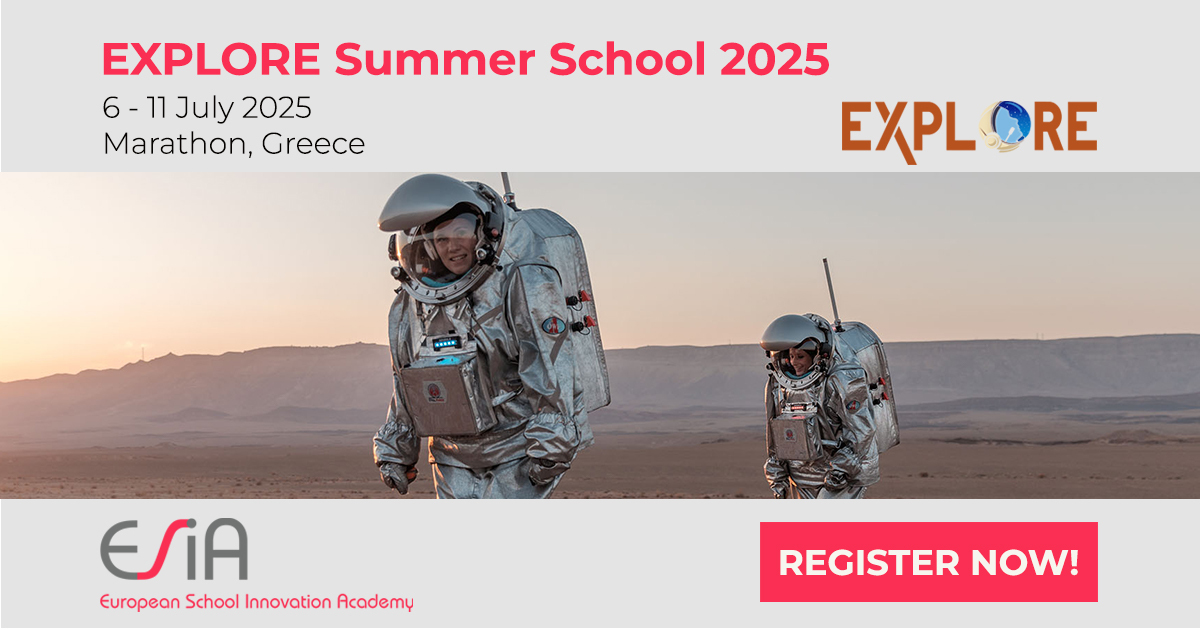 nuclio_pt's tweet photo. 📣 EXPLORE Summer School 2025
📅 6-11 jul 2025, Maratona, Grécia
👉 INSCRIÇÃO/Financiamento Erasmus+ KA1: https://t.co/b9CpHqubXN
🔔🔔Prazo Erasmus+ KA1: 19 de fevereiro 2025
#EXPLOREproject #ESIA2025 #NUCLIO #AnalogMission #SpaceExploration #Mars https://t.co/Y5tIn1tesl