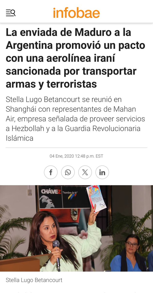 bAby_Star15's tweet image. 🇲🇽🔥URGENTE México-Mientras los distraen con carros chinos "mexicanos“ y otras bobadas #MaduroDictador #ilegitimo #golpista envía esta fichita delincuente de embajadora a 🇲🇽, vinculada al narcotráfico y grupos extremistas iraníes! Stella Lugo de Montilla y esposo Jesús Montilla.