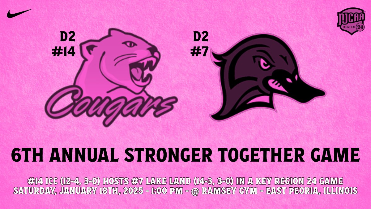 Hosting the annual "Stronger Together" Game tomorrow.

Fans are encouraged to wear shirts of any color that celebrates survivorship, support those fighting the fight, or honoring the memory of those lost. 

It's also against another Region/Top 10 opponent!

#WINTHEDAY