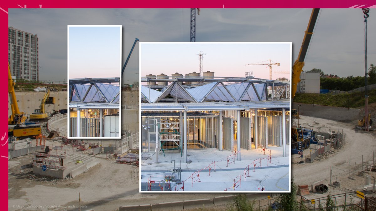 GdParisExpress's tweet photo. J-1 avant l’ouverture de la gare Villejuif - Gustave Roussy ⏳

Un avant-après saisissant qui illustre l’ampleur du travail accompli.

Demain, l’attente prend fin, rendez-vous dès 12h pour réaliser votre premier voyage depuis votre nouvelle gare !

@VilleVillejuif  @GustaveRoussy @valdemarne_94  @PerraultArchi  @sgrandsprojets @Bouygues_BatIDF @VINCIConstrucFR @Sadev94 @Groupesetec @egis #nouveaumétro #GrandParisExpress #Ligne14