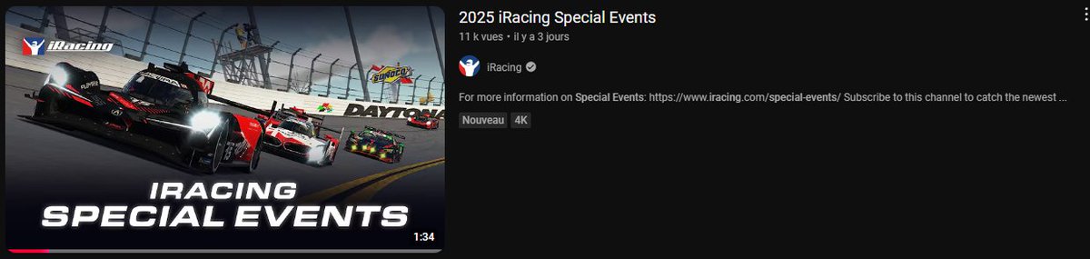 Sur la vignette de la video et sur le site iRacing, c'est une livrée que j'ai designé 👀