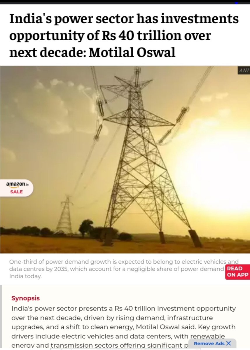 ShridhantS's tweet photo. 3 tailwinds in 1 sector 😎 

DC + EV charging infrastructure+ Consumer durable ( AC)= ??

Power sector 💥💥 

India power sector has investment opportunities of 40 trillion over next decade; Motilal Oswal 

#Marine
#Zodiac
#Tecnoelectric
#KEI
#Dycl
#Tril
#Kpi https://t.co/5LqKDcekGu