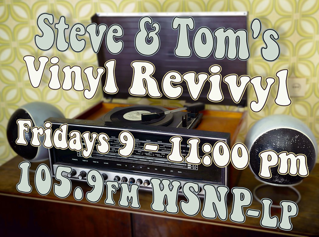 1059fmWSNP's tweet photo. We play great deep cuts from vinyl LPs during 𝗧𝗼𝗺'𝘀 𝗩𝗶𝗻𝘆𝗹 𝗥𝗲𝘃𝗶𝘃𝘆𝗹 𝟵-𝟭𝟭 𝗽𝗺 every Friday.

105.9 FM in Stevens Point, https://t.co/284RXWkpfp or WSNP-LP on your smart speaker! https://t.co/DaRBCMmw56