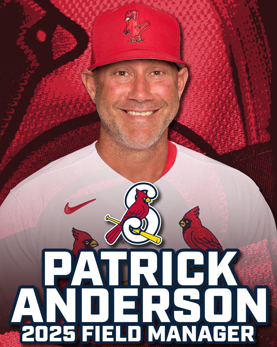 Sgf_Cardinals's tweet photo. We're excited to announce our 2025 Coaching Staff, led by new Springfield Cardinals manager Patrick Anderson.

Read the full release: https://t.co/kvLxiawOh3 https://t.co/RZKtrEpG6D