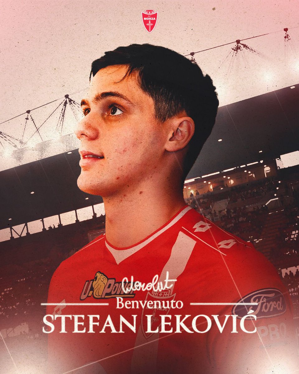Tuttocalcionew2's tweet photo. ✅ UFFICIALE ✅
Stefan #Lekovic è un nuovo giocatore del #Monza
Arriva in prestito con obbligo di riscatto dallo #StellaRossa 🤝
#Calciomercato
#Transfers
#SerieA https://t.co/3bn5hNWtc5