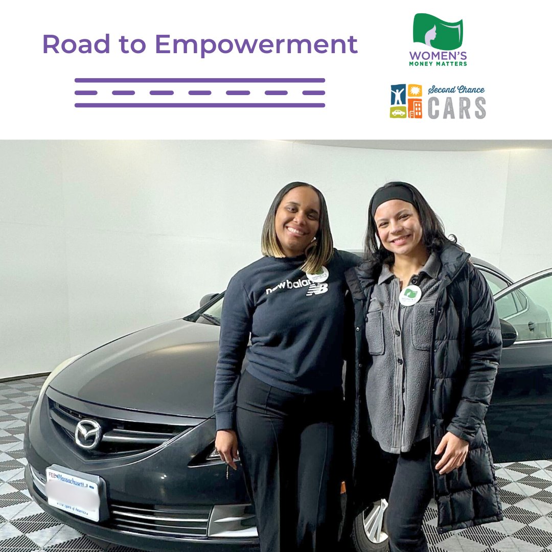 Emerly, a single mom who graduated in July, secured a car through Women’s Money Matters, overcoming challenges to keep her job and provide for her family.