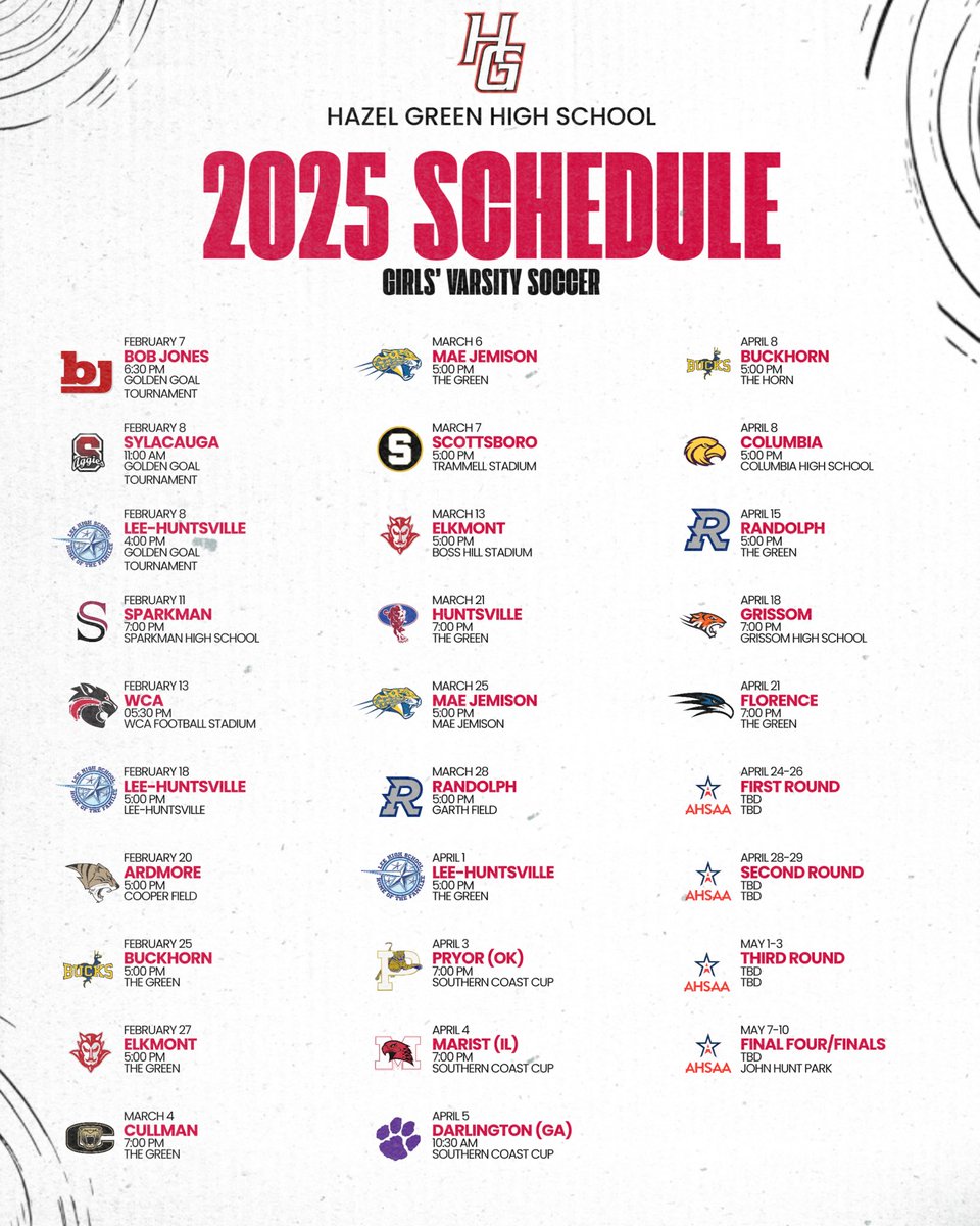 HGHSSoccer's tweet photo. 🚨2025 Soccer Schedules🚨

Can’t wait to get this season kicked off!

Go Trojans! 

#TrojanNation #TrojanSoccer https://t.co/LaDzFTuxvh