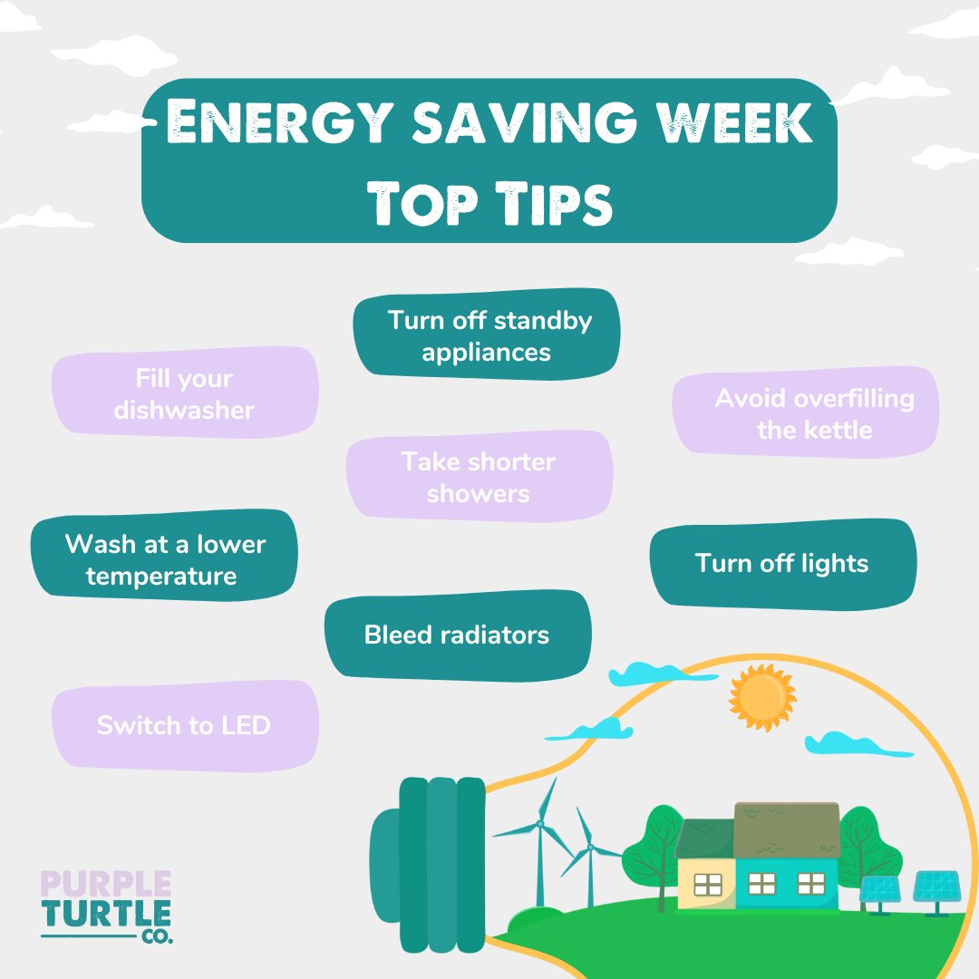 Energy Saving Week! 🌍⚡️
 
This week is all about raising awareness about energy conservation, reducing our carbon footprint, and discovering simple changes we can make at home to save energy and protect our planet.💡✨
 
#EnergySavingWeek #SustainableLiving #EcoFriendly