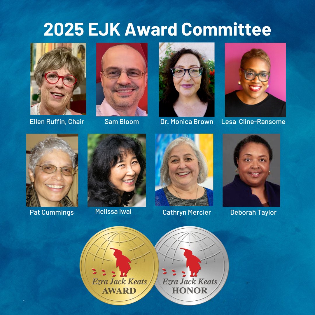 Ezra Jack Keats Fdtn (@ejkeats) on Twitter photo We are so incredibly proud of our esteemed 2025 #EJKAward Committee, rock star authors & illustrators, scholars & librarians, making it an award bestowed by peers & experts.
<a href="/PatCummingsBook/">Pat Cummings Books</a> <a href="/meliwai/">melissa iwai</a> <a href="/monicabrownbks/">Monica Brown🦋</a> <a href="/USMFoundation/">USM Foundation</a> <a href="/SouthernMissCBF/">Children's Book Fest</a> <a href="/degrummond/">deGrummondCollection</a> <a href="/LesaRansome/">Lesa Cline-Ransome</a> We are so incredibly proud of our esteemed 2025 #EJKAward Committee, rock star authors & illustrators, scholars & librarians, making it an award bestowed by peers & experts.
<a href="/PatCummingsBook/">Pat Cummings Books</a> <a href="/meliwai/">melissa iwai</a> <a href="/monicabrownbks/">Monica Brown🦋</a> <a href="/USMFoundation/">USM Foundation</a> <a href="/SouthernMissCBF/">Children's Book Fest</a> <a href="/degrummond/">deGrummondCollection</a> <a href="/LesaRansome/">Lesa Cline-Ransome</a>