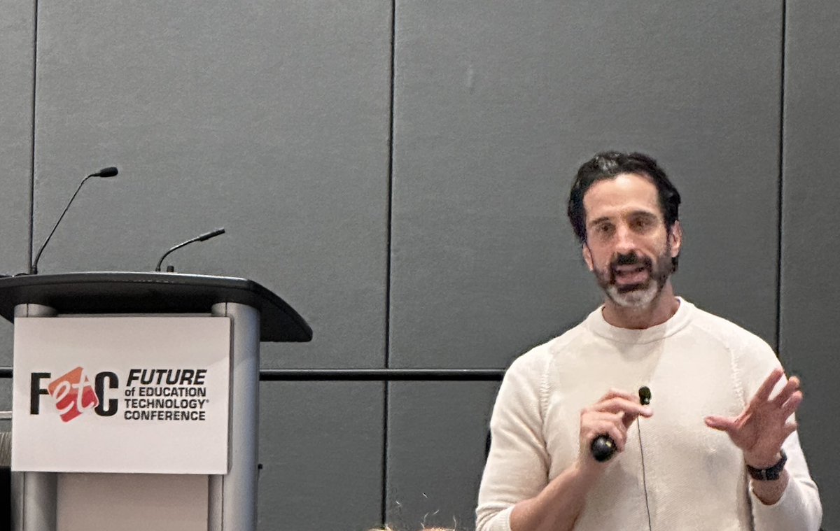 “How we do help kids find a path that’s meaningful to them?”<a href="/gcouros/">George Couros</a> This is why I love #FETC because it reminds and drives the idea that education looks different for everyone. Success looks different. #EduLeader