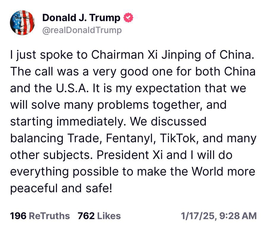 PanagiotisMylo6's tweet image. Ο #Trump αναφέρει ότι αυτός και ο κομμουνιστής ηγέτης της Κίνας Σι "θα κάνουν ό,τι είναι δυνατόν για να κάνουν τον κόσμο πιο ειρηνικό και ασφαλή!"#Trump2025 #TRUMP2024ToSaveAmerica #Trump2024MAGA