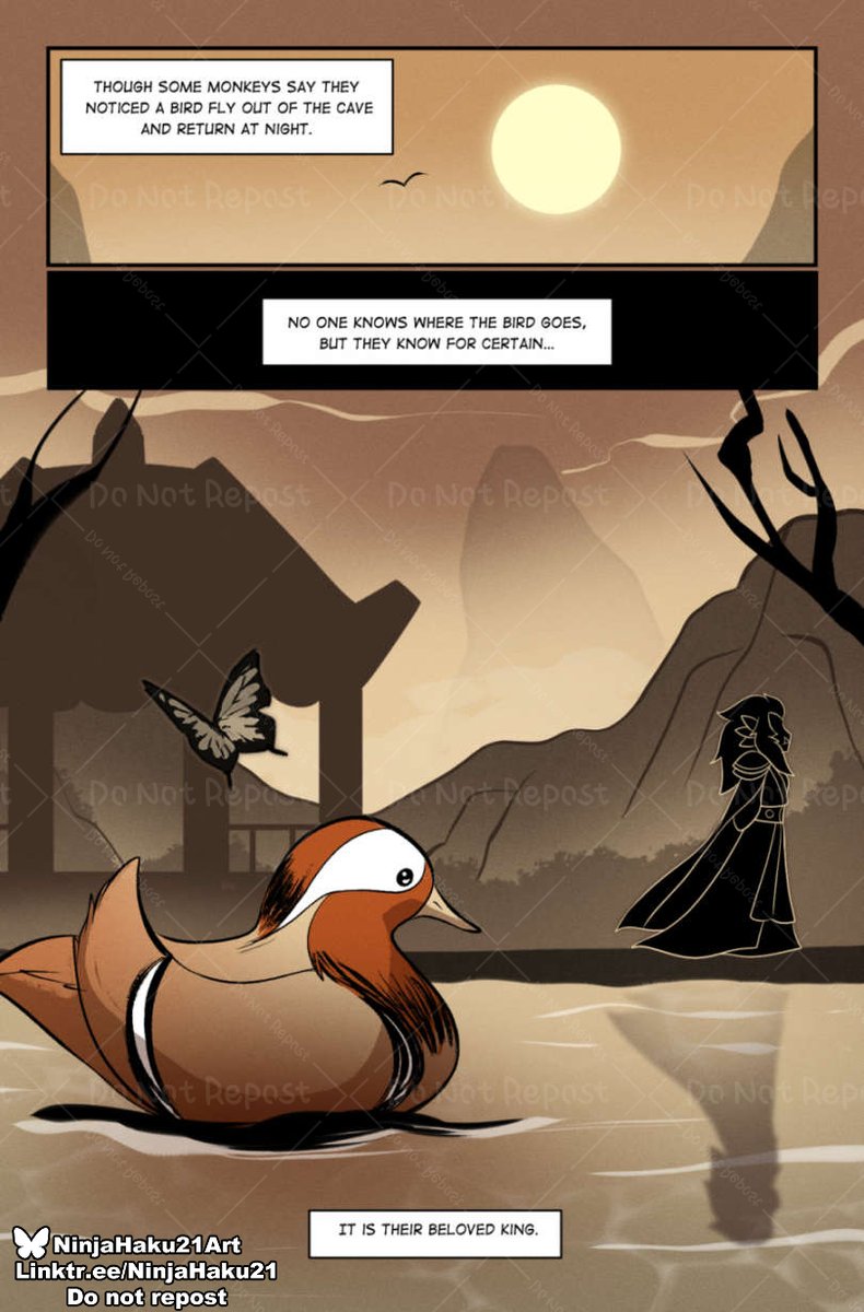 Beloved King. 

 I decided to make it a storybook like/shadow puppet style to discuss what happened after Liu'er was freed.  Now this is not the end for them, I have ideas moving forward, but this just covers what happened after!  
Enjoy~

#JourneyToTheWest #Comics #MonkeyKing