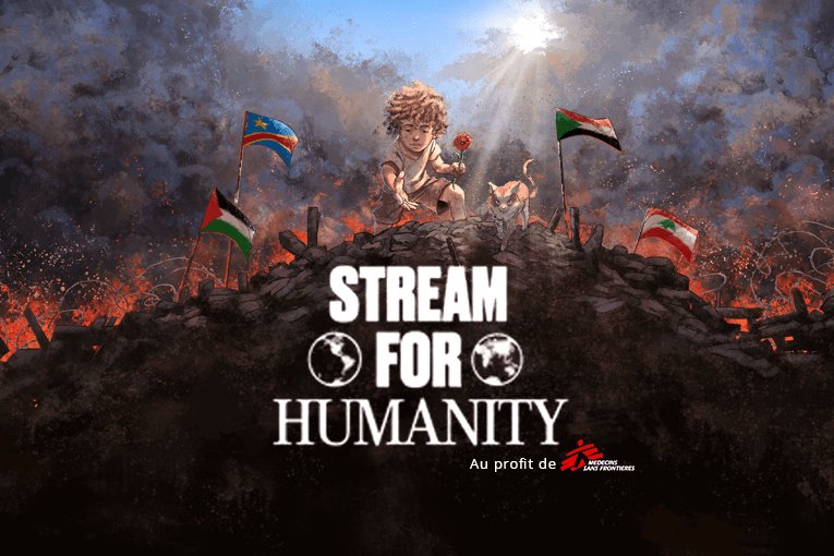 Vous n'avez pas la possibilité de faire un don ce weekend ?

👉 partager l'événement est une bonne solution.

#StreamForHumanity 💕
