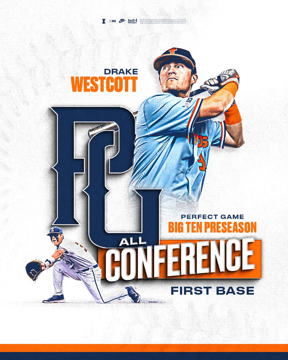 .<a href="/PerfectGameUSA/">Perfect Game USA</a> Preseason <a href="/B1Gbaseball/">Big Ten Baseball</a> All-Conference - 1B

<a href="/drake_westcott/">Drake Westcott</a>

#Illini | #HTTO
