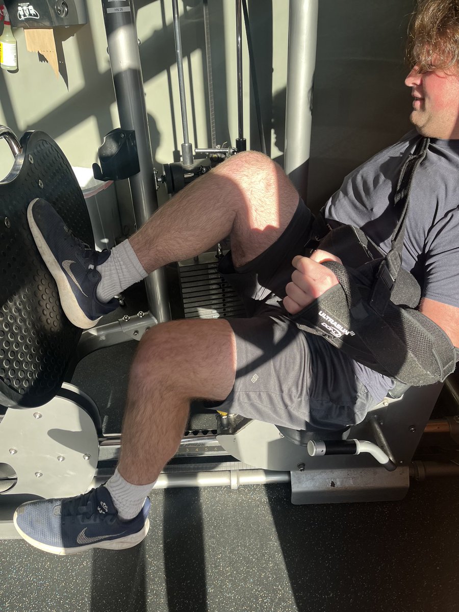 Still putting work in as my labrum tear heals. Looking forward to a healthy Senior season. One step closer every day.