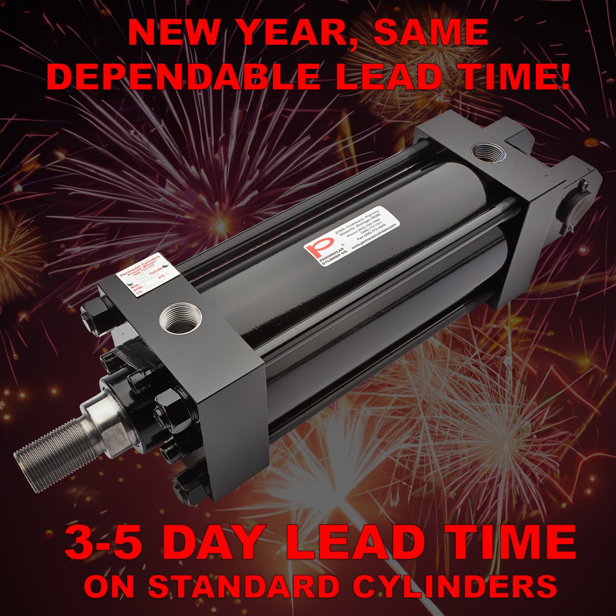PeninsularCyl's tweet photo. Standard Hydraulic &amp; Air Cylinders Ready in 3-5 Days. 
#Cylinders #Pneumatic #Hydraulic #FastDelivery #Peninsular https://t.co/VqWiuiKGRR