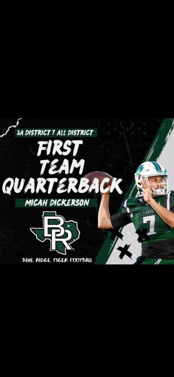 Blue Ridge Tigers FB Recruiting (@br_recruits) on Twitter photo #RecruitTheRidge Unsigned 2025 QB <a href="/Micah_D07/">Micah Dickerson</a>  
24’ Season Stats
2488 Passing Yards 
34 TDs only 5ints 
61 Rushes for 548 yards and 4tds
39 total tds in 12 games played! #RecruitTheRidge Unsigned 2025 QB <a href="/Micah_D07/">Micah Dickerson</a>  
24’ Season Stats
2488 Passing Yards 
34 TDs only 5ints 
61 Rushes for 548 yards and 4tds
39 total tds in 12 games played!