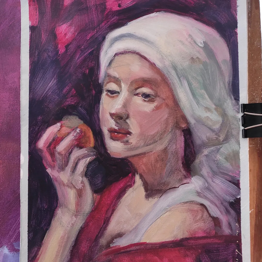 lugime_'s tweet photo. Mais óleo porque isso é muito bom!

#oilportrait #pinturaoleo #oilsketch #portraitstudy https://t.co/YCk7PpmXwb