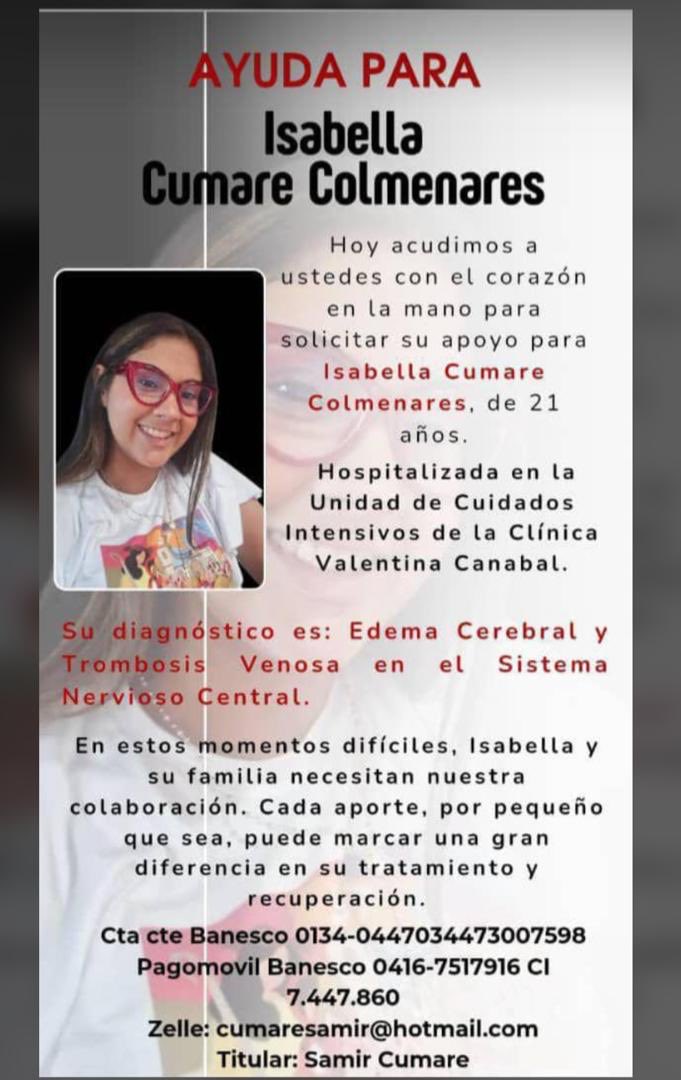 Servicio público para la hija de un par de colegas, que está en estado crítico. Todo apoyo, dinero, oración o difusión, es bien recibido. Gracias 🙏🏻
