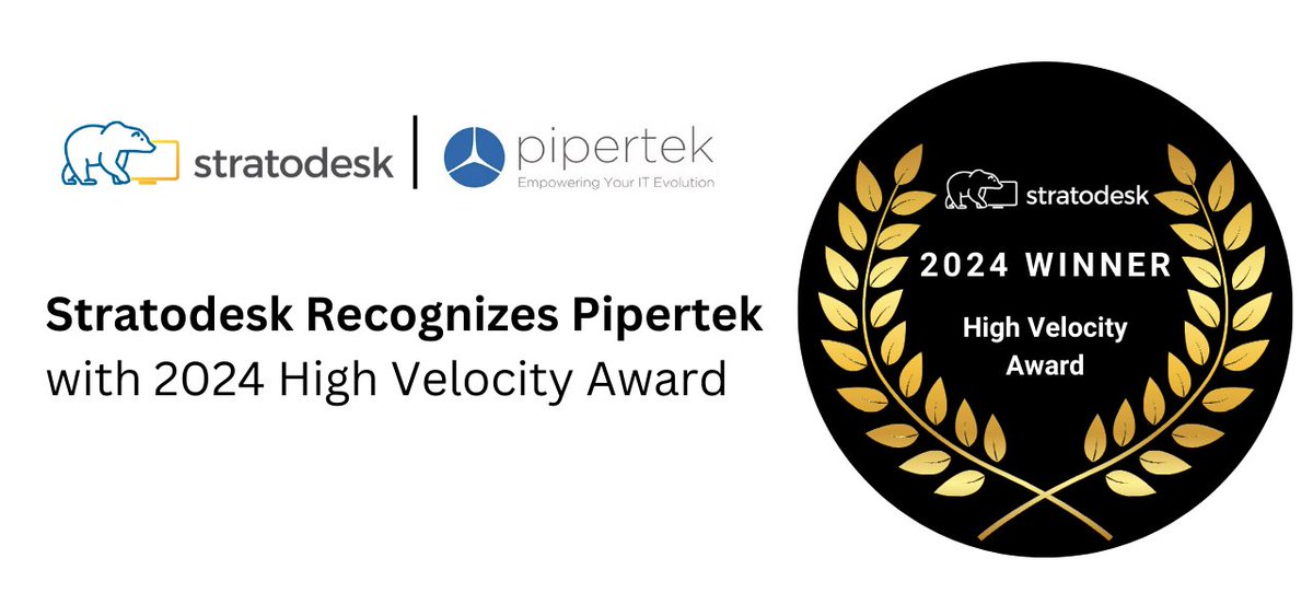 stratodesk's tweet image. We are pleased to announce Pipertek as recipient of Stratodesk's 2024 High Velocity Award! 🎉 Pipertek is a fast-growing partner in our Edge channel program. Thank you, Pipertek for your strong partnership and growth with us this year.
#Pipertek #PartnerAward #SecureOS