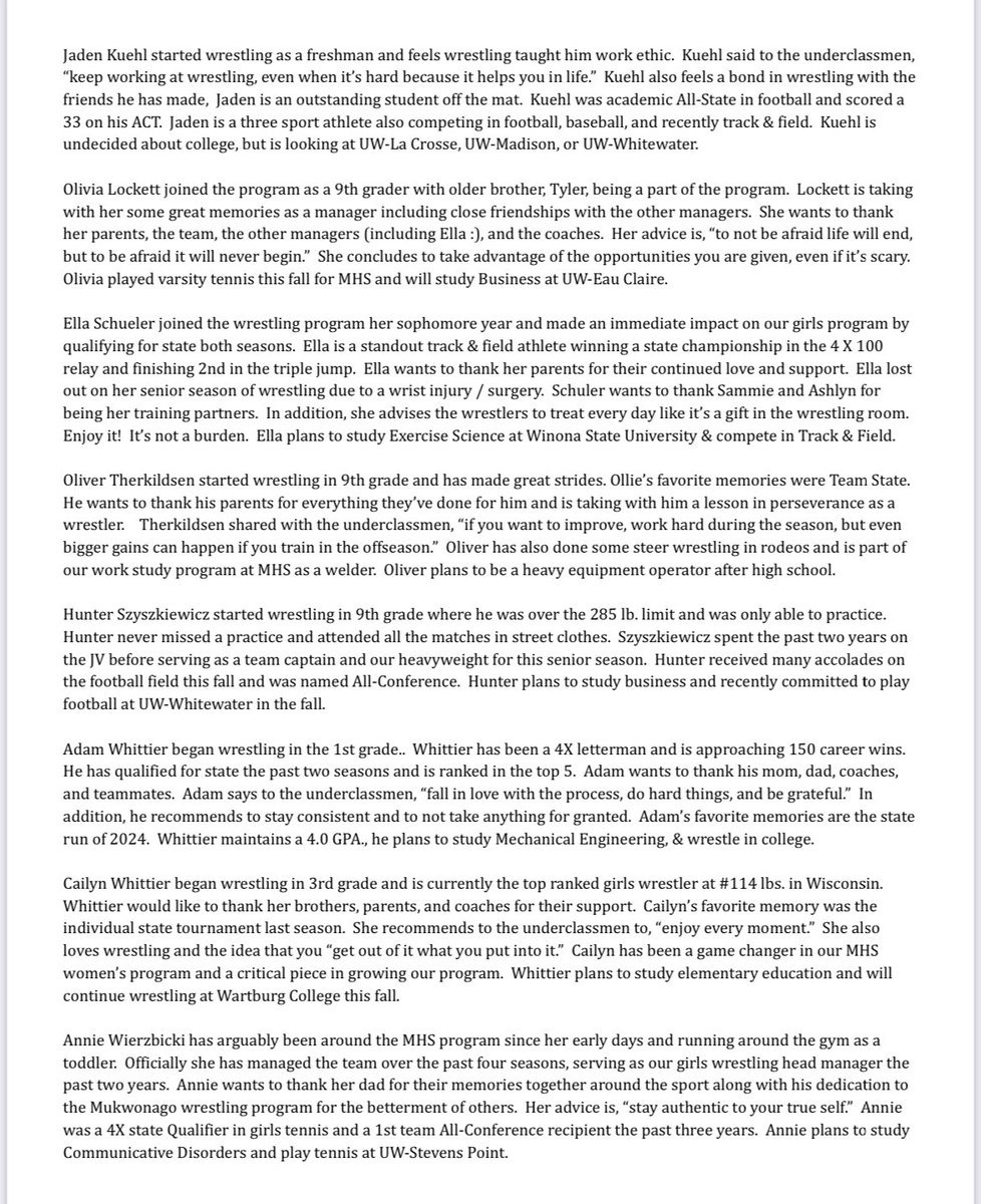 Mukwonago Wrestling tweet media