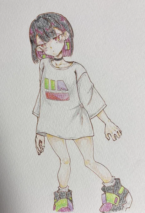 スペースで落書きしたの色塗っちゃった 