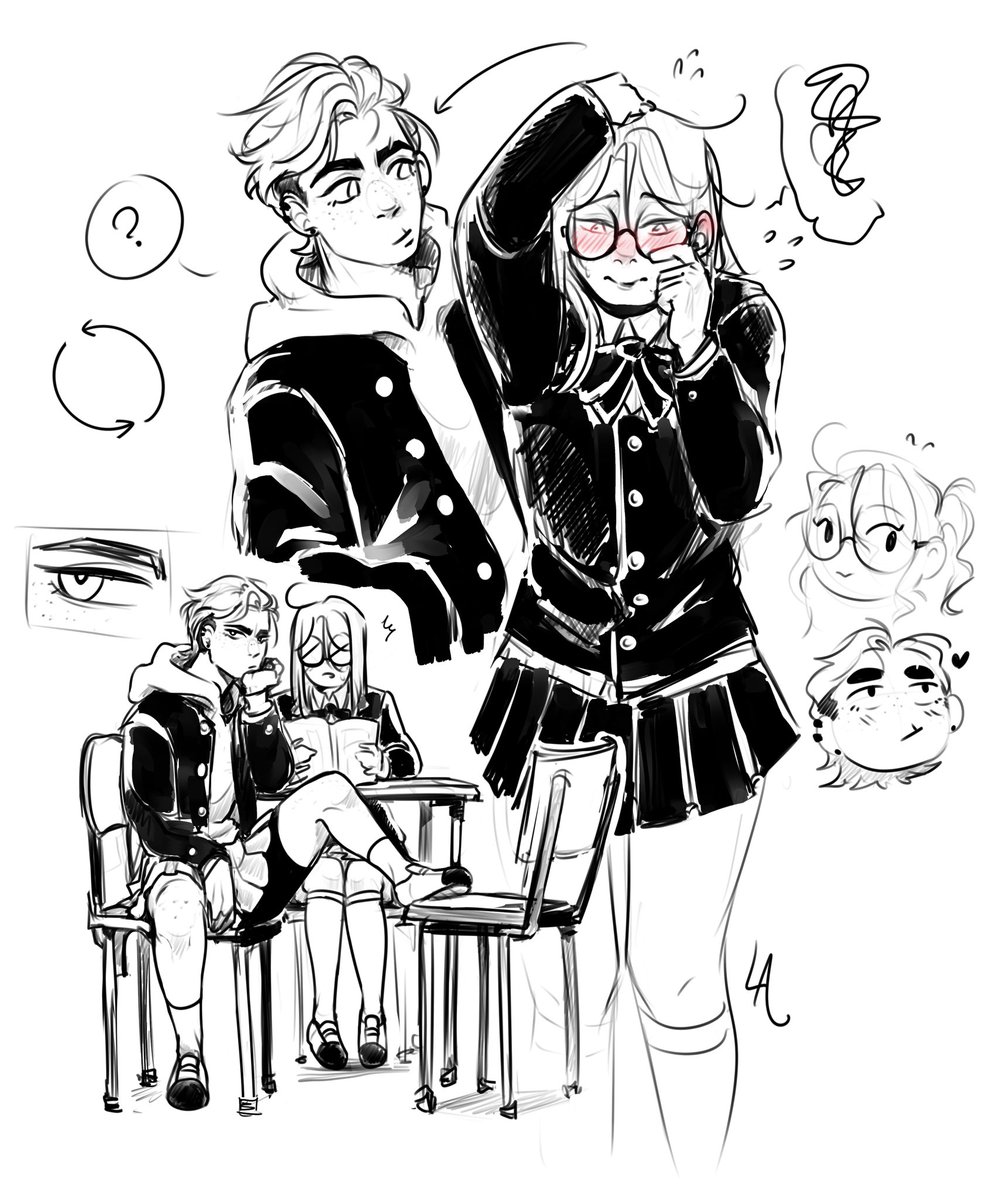 lexiaron0's tweet image. What if they 🔄
Doodle I did with the other Dandadan drawing ehehe 👽
#arcane #vi #cait #violyn #Caitvi #dandadanfanart #momokarun
