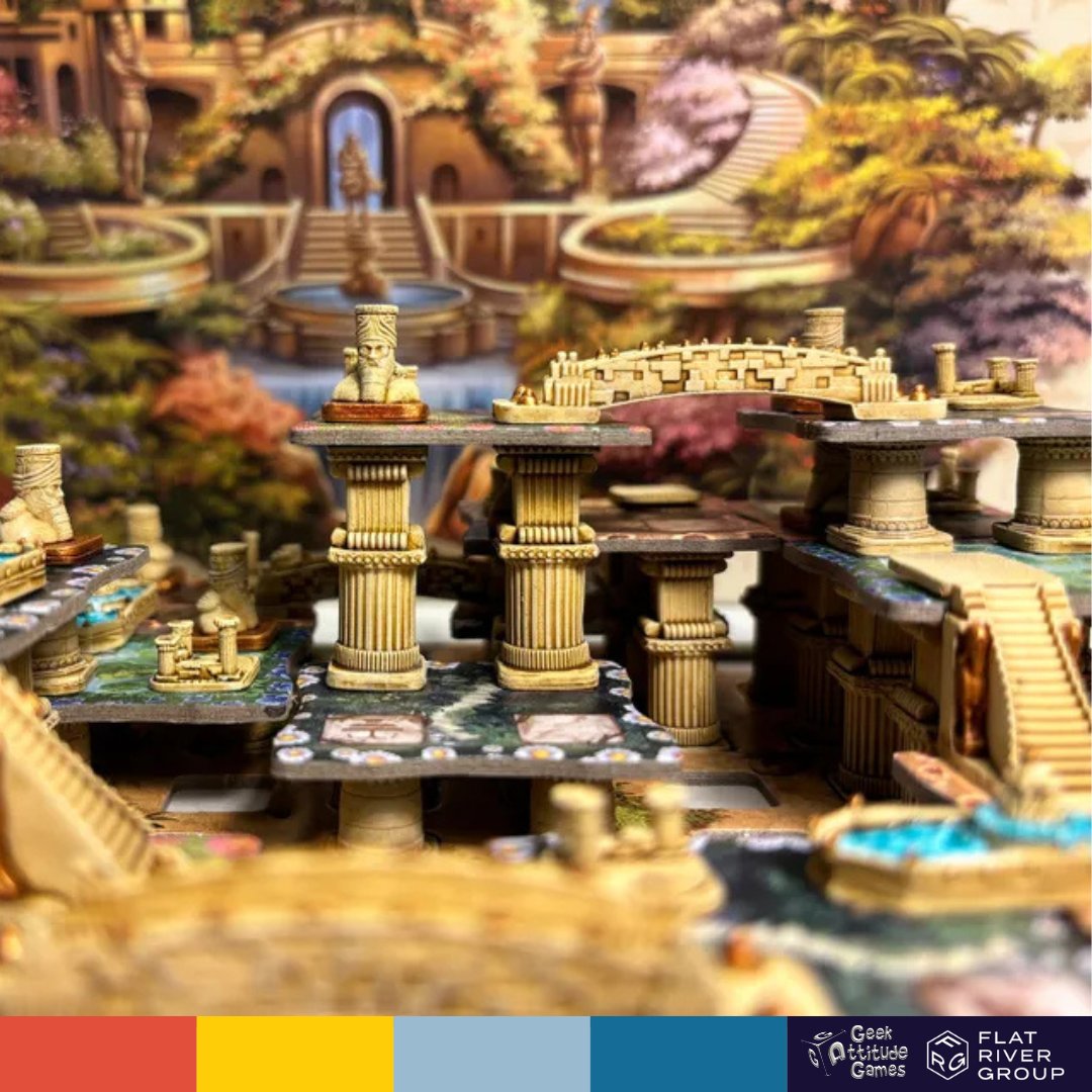 🌻🏛️Build 3D hanging gardens!🏛️🌼

Dig the quarry for the best materials⛏️ 
Use them wisely to build your gardens🤔 

🙌𝗕𝗮𝗯𝘆𝗹𝗼𝗻 by @geekattitudegames, available in your local game store January 2025!🙌

2-4 players | Ages 8+ | 40-60 minutes