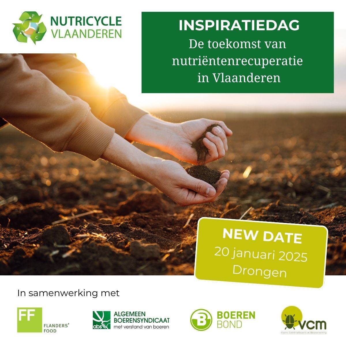 The Inspiration day Nutricycle Flanders is taking place today in Ghent to dive into he world of nutrient recovery.

Together with <a href="/FER_PLAY_eu/">FER-PLAY EU</a> and <a href="/novafert/">Novafert</a> we will participate in 2 workshops in the morning and interesting conferences in the afternoon.

nutricycle.vlaanderen/evenementens/i…