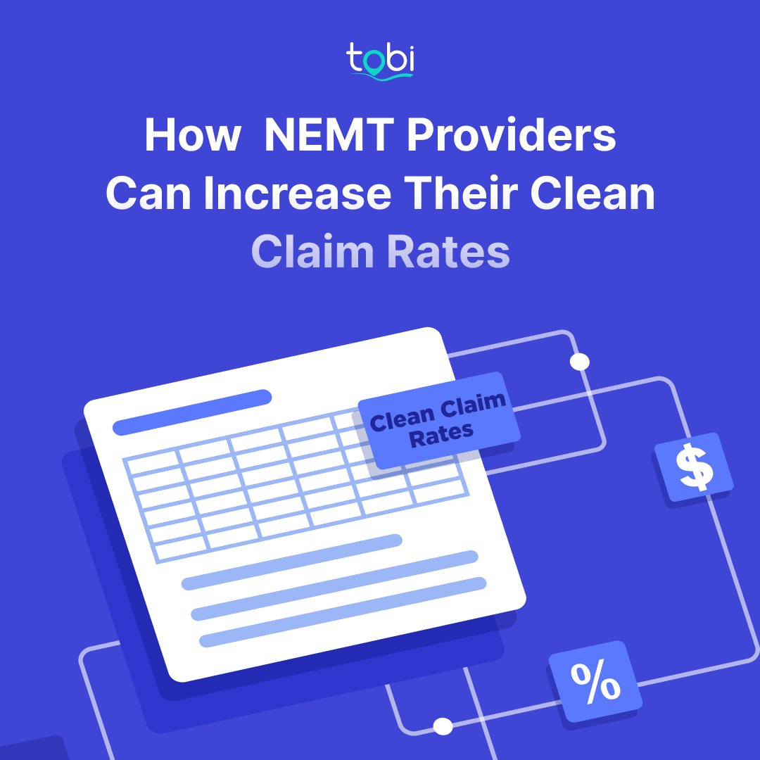 TobiSoftware's tweet image. 🚑💼 Struggling with denied claims?Learn how to boost your NEMT clean claim rate with simple strategies to streamline your billing process and maximize revenue. 💸✅

📖 Read more: tobicloud.com/how-to-increas…

#NEMT #CleanClaims #BillingTips #RevenueGrowth