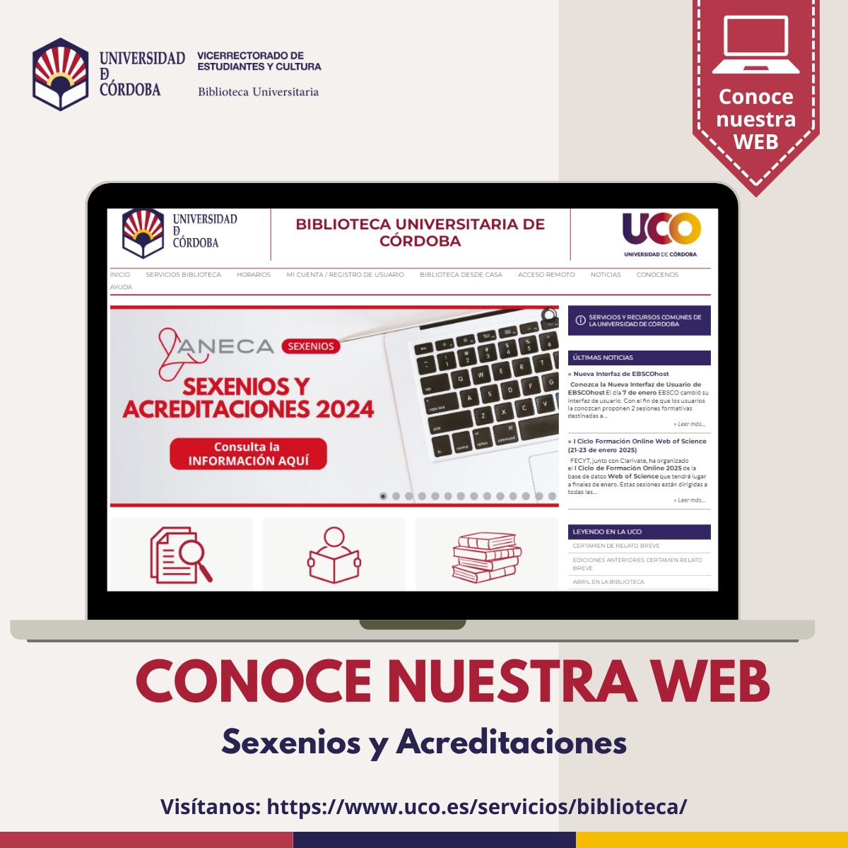 Facultad de Ciencias de la Educación y Psicología (@fcep_uco) on Twitter photo 📚 ¡La Biblioteca de la UCO te ayuda con los indicadores de calidad para la convocatoria #Sexenios2024!
<a href="/Buco_es/">Biblioteca de la UCO</a> ha creado guías para consultar fuentes y calcular tus métricas paso a paso.
🔗 Más info: uco.es/servicios/bibl… 📚 ¡La Biblioteca de la UCO te ayuda con los indicadores de calidad para la convocatoria #Sexenios2024!
<a href="/Buco_es/">Biblioteca de la UCO</a> ha creado guías para consultar fuentes y calcular tus métricas paso a paso.
🔗 Más info: uco.es/servicios/bibl…