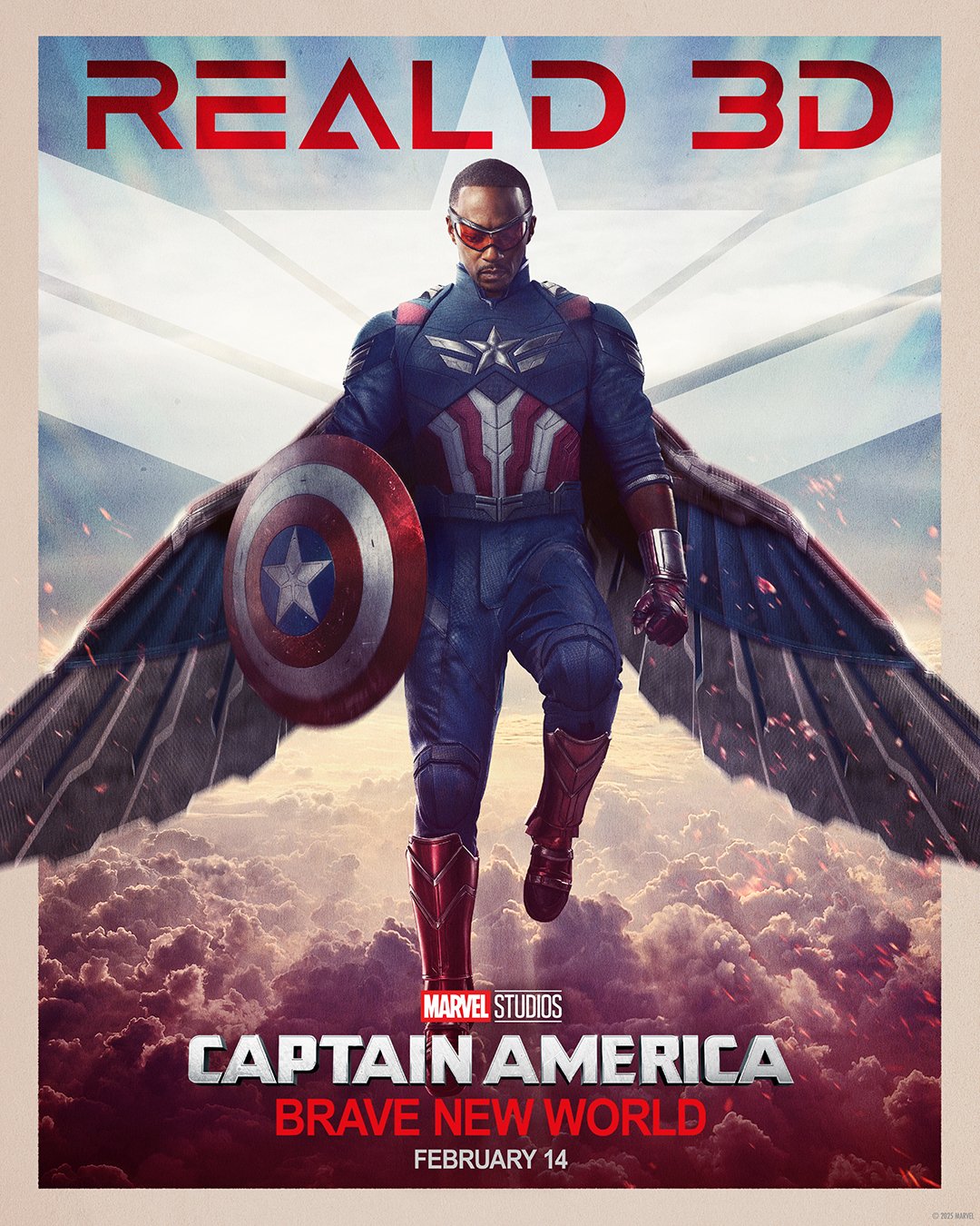 Captain America Brave New World RealD 3D poster 