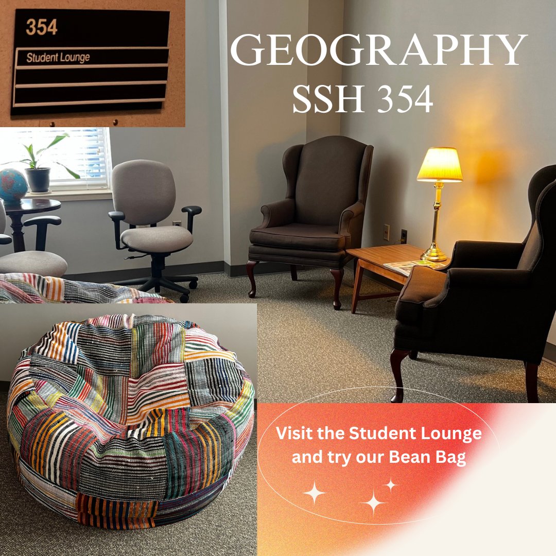 OK State Geography (@geographyosu) on Twitter photo Looking for the perfect spot to unwind?
Come visit our Student Lounge and let all your stress melt away on our super cozy Bean Bag!
✨ #RelaxInStyle #ChillVibes #CozyComfort Looking for the perfect spot to unwind?
Come visit our Student Lounge and let all your stress melt away on our super cozy Bean Bag!
✨ #RelaxInStyle #ChillVibes #CozyComfort