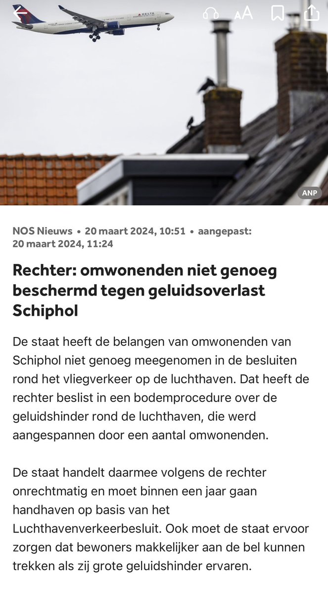 - Rechter: “omwonenden zijn jarenlang niet genoeg beschermd tegen geluidsoverlast van Schiphol”

- PVV-minister Madlener: “Als je panisch wordt van hinder kun je beter verhuizen”

Dit gesprek zegt veel: schijt aan het klimaat en schijt aan omwonenden <a href="/MinisterIenW/">Robert Tieman</a>