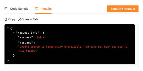 Pues es la noticia del día. Google se ha puesto más duro con los scrapers de sus páginas de resultados, y hay muchos que ahora mismo no están funcionando. 

No sólo suites y herramientas de trackeo, también APIs (entre ellas la que usamos para nuestra herramienta interna).
