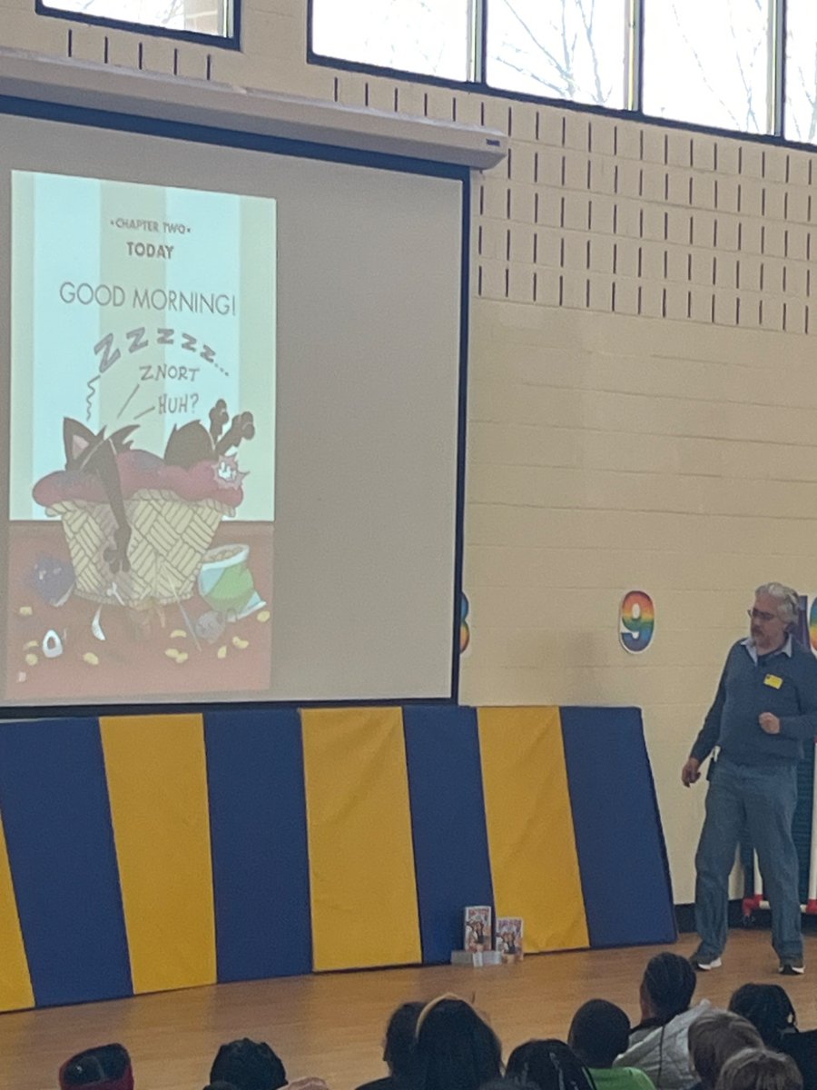 Excited to welcome NY Best selling author and illustrator <a href="/nickbruel/">Nick Bruel</a> to WES!