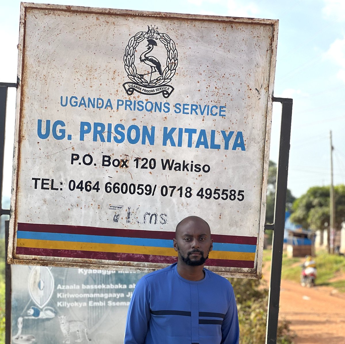 DavidLRubongoya's tweet photo. This afternoon at Kitalya Prison, we checked on Advocate @kiizaeron as well as the nine @NUP_Ug political prisoners who refused to plead guilty to crimes they didn't commit. Counsel Eron Kiiza told us how the military personnel at the military court punched him in the chest and other body parts, causing some injuries and pain. He appreciates all of you for standing in solidarity with him. He  insists that it is the military which should apologize to him and not him apologizing to the regime as has been suggested to him! 

The NUP political prisoners are of strong spirit. Their bail hearing which was initially fixed at the end of this month has now been pushed to April. Their one plea is to have their case transferred to civilian courts. For the past four years, their case at the military court is yet to take off. Instead, regime enforcers continue to tell them that the only way to get out of prison is to apologize to Gen. Museveni and plead guilty to crimes they did not commit! THE INJUSTICE!!! 
#FreeAllPoliticalPrisonersinUganda