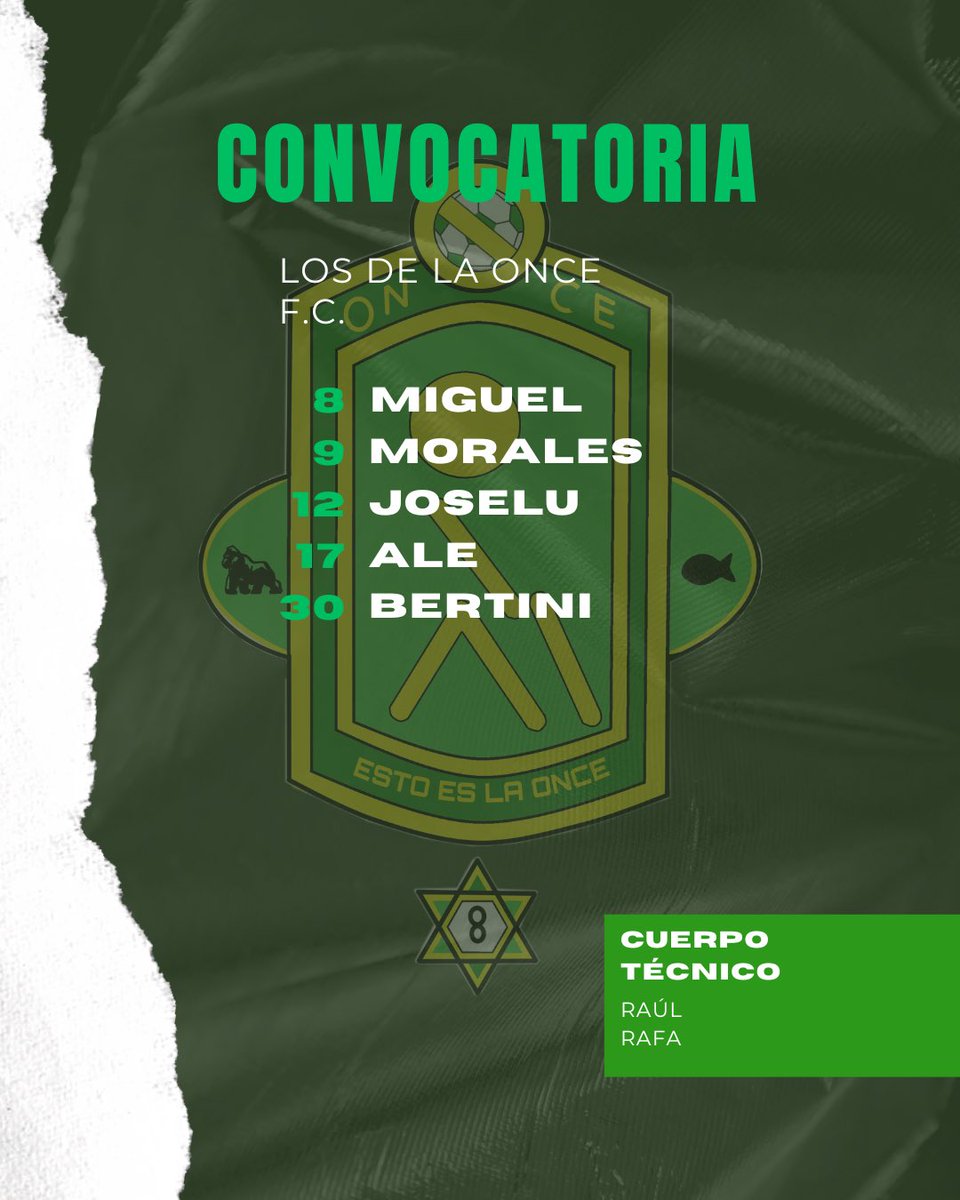Todo preparado de cara al partido de mañana!!
Que no se pierda la racha. 
Nos vemos con La Once💚