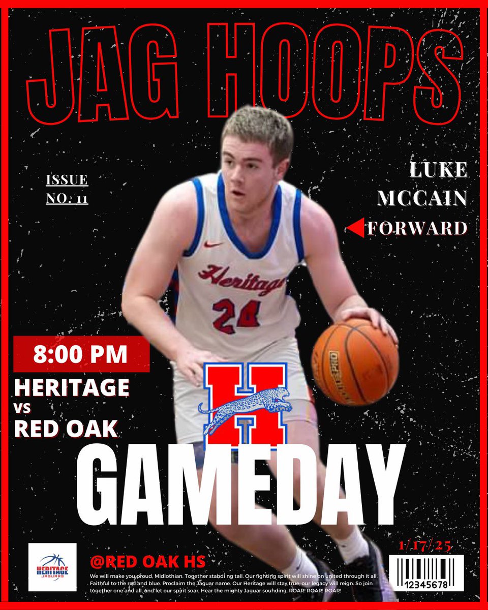 Heritage boys bball (@heritageboysbb) on Twitter photo On the road at Red Oak tonight to finish the first round of district. Varsity starts at 8 PM!
π: Red Oak HS
π: 8:00 PM
π: Red Oak HS
#NoExcuses #SWC #GD2BAJ
<a href="/MidloHeritage/">Heritage HS</a> <a href="/MISD_Athletics/">Midlothian ISD Athletics</a> <a href="/hoopinsider/">Hoopinsider</a> On the road at Red Oak tonight to finish the first round of district. Varsity starts at 8 PM!
π: Red Oak HS
π: 8:00 PM
π: Red Oak HS
#NoExcuses #SWC #GD2BAJ
<a href="/MidloHeritage/">Heritage HS</a> <a href="/MISD_Athletics/">Midlothian ISD Athletics</a> <a href="/hoopinsider/">Hoopinsider</a>