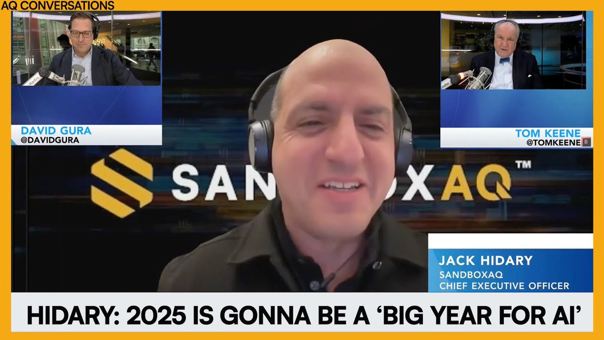SandboxAQ's tweet photo. Can #AI truly transform industries, or is it all just hype?
SandboxAQ CEO @jackhidary appeared on @BloombergRadio hosted by @davidgura and @tomkeene to tackle this question head-on, diving into how Large Quantitative Models (#LQMs) and Quantitative AI are making waves in sectors like pharmaceuticals and finance.
With 90% of clinical trials failing, AI is finally offering predictive tools to help researchers improve outcomes in tackling diseases like cancer, Parkinson’s, and Alzheimer’s.
Listen to the full conversation here: https://t.co/G0QWR3H726