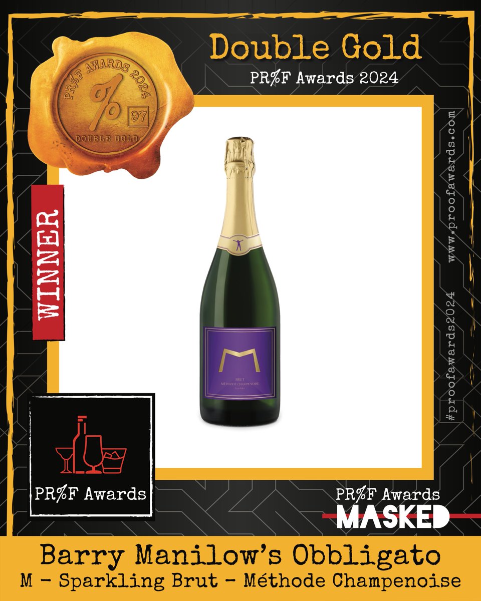 obbligatonapa's tweet photo. Our Sparkling Brut M just won DOUBLE GOLD, a Century Award, and scored 100 points at the PR%F Awards!

#ObbligatoNapaValley #BarryManilow #Manilow #Fanilow https://t.co/wQS5xg12mW