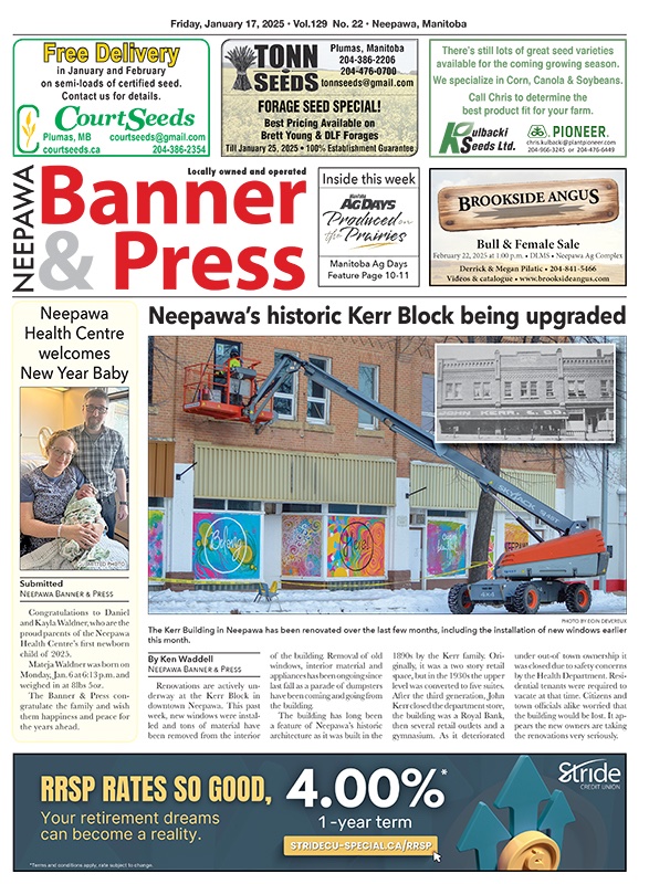 Neepawa Banner&Press (@bannerandpress) on Twitter photo Our latest edition of <a href="/BannerandPress/">Neepawa Banner&Press</a> features updates on a historic group of buildings in <a href="/TownofNeepawa/">Town of Neepawa</a>, several local businesses getting national recognition & highlights of the Carberry AGM. Those stories & more.
issuu.com/neepawabanner/… Our latest edition of <a href="/BannerandPress/">Neepawa Banner&Press</a> features updates on a historic group of buildings in <a href="/TownofNeepawa/">Town of Neepawa</a>, several local businesses getting national recognition & highlights of the Carberry AGM. Those stories & more.
issuu.com/neepawabanner/…
