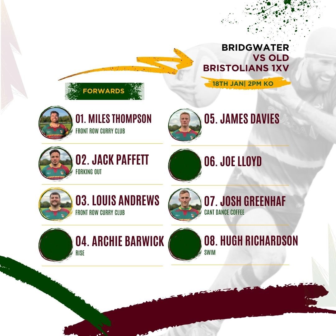 OBsRugby's tweet photo. THE TEAMSHEETS ARE HERE 🔥

🏉 Bridgwater &amp; Albion 
🗓️ Saturday 18th January  
📍 Bridgwater &amp; Albion RFC
⏰ 2pm KO https://t.co/P57EfFrG9t