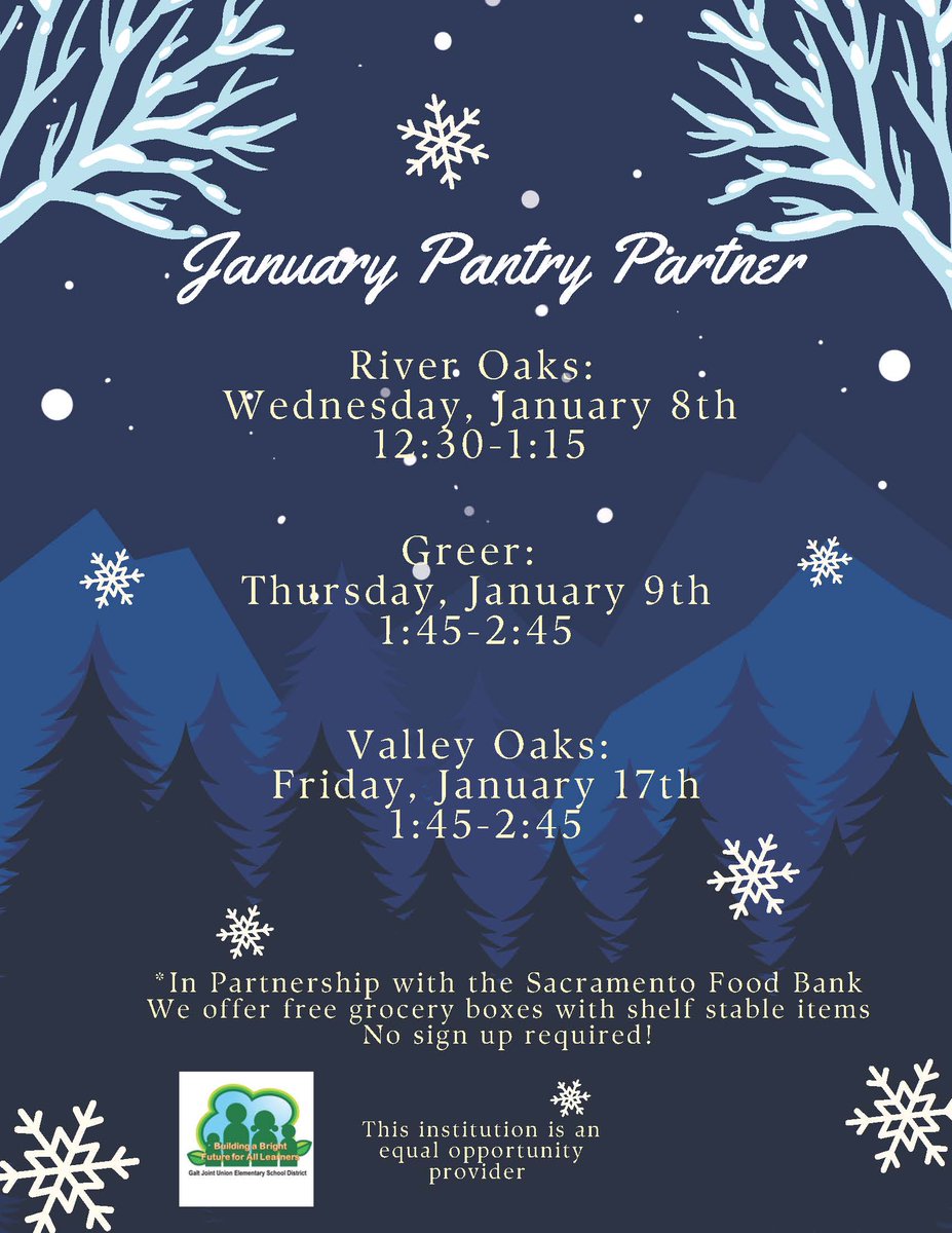 See us at Valley Oaks today at 1:45 pm - 2:45 pm