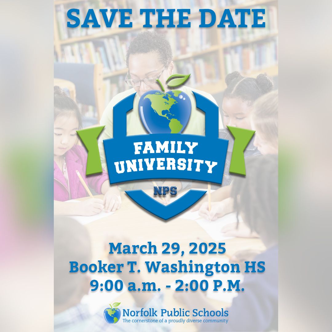 📢 Save the date: March 29, 2025!

NPS is hosting Family University from 9 AM-2 PM @ Booker T. Washington High!

✅Family wellness info
📚Home learning activities
👶Preschool application help
🚍Transportation, childcare, &amp; lunch provided

npsk12.com/familyuniversi… #NoMatterWhat