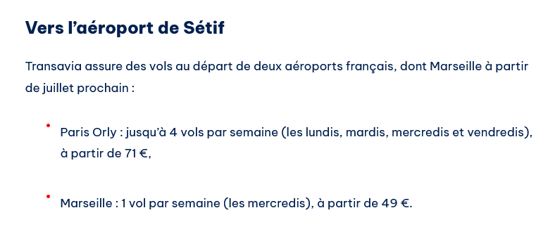 Avec ces nouveautés, <a href="/transaviaFR/">Transavia</a> relie un total de huit aéroports en Algérie au départ de huit aéroports en France. Sauf 👇 : 

📍Lyon-Sétif ✈️

Pourriez-vous nous expliquer l'absence de ces vols ?